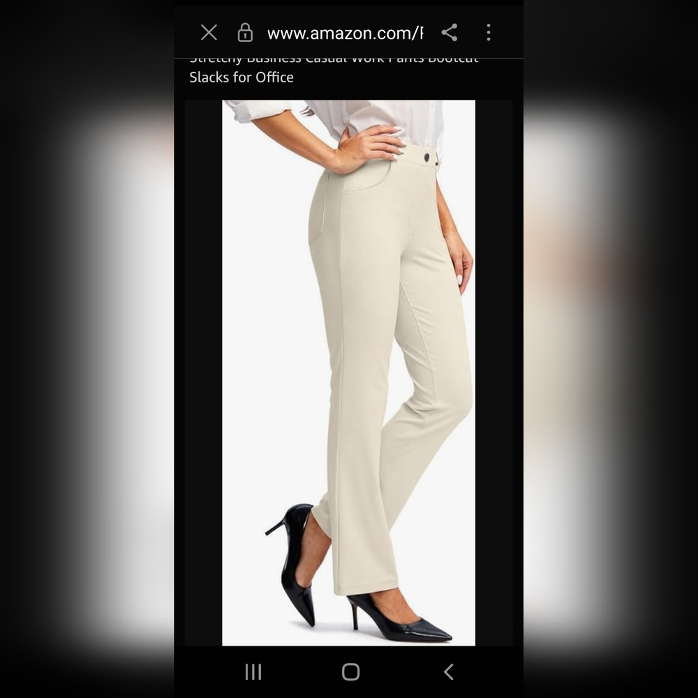 Rammus Womens Dress Pants with Pockets Stretchy Business Casual Work Pants Bootc